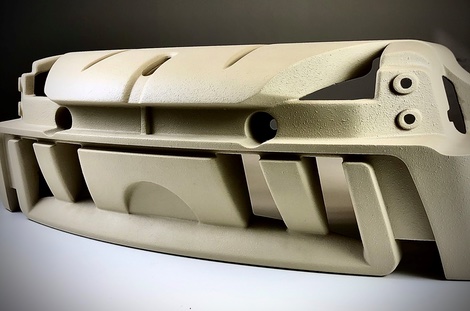 Cast urethane part