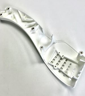 prototype manufactured with selective laser sintering (SLS) Nylon material