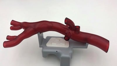 3D printed prototype produced via SLA