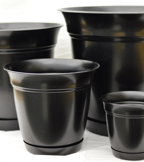 Painted pots manufactured via SLA prototyping